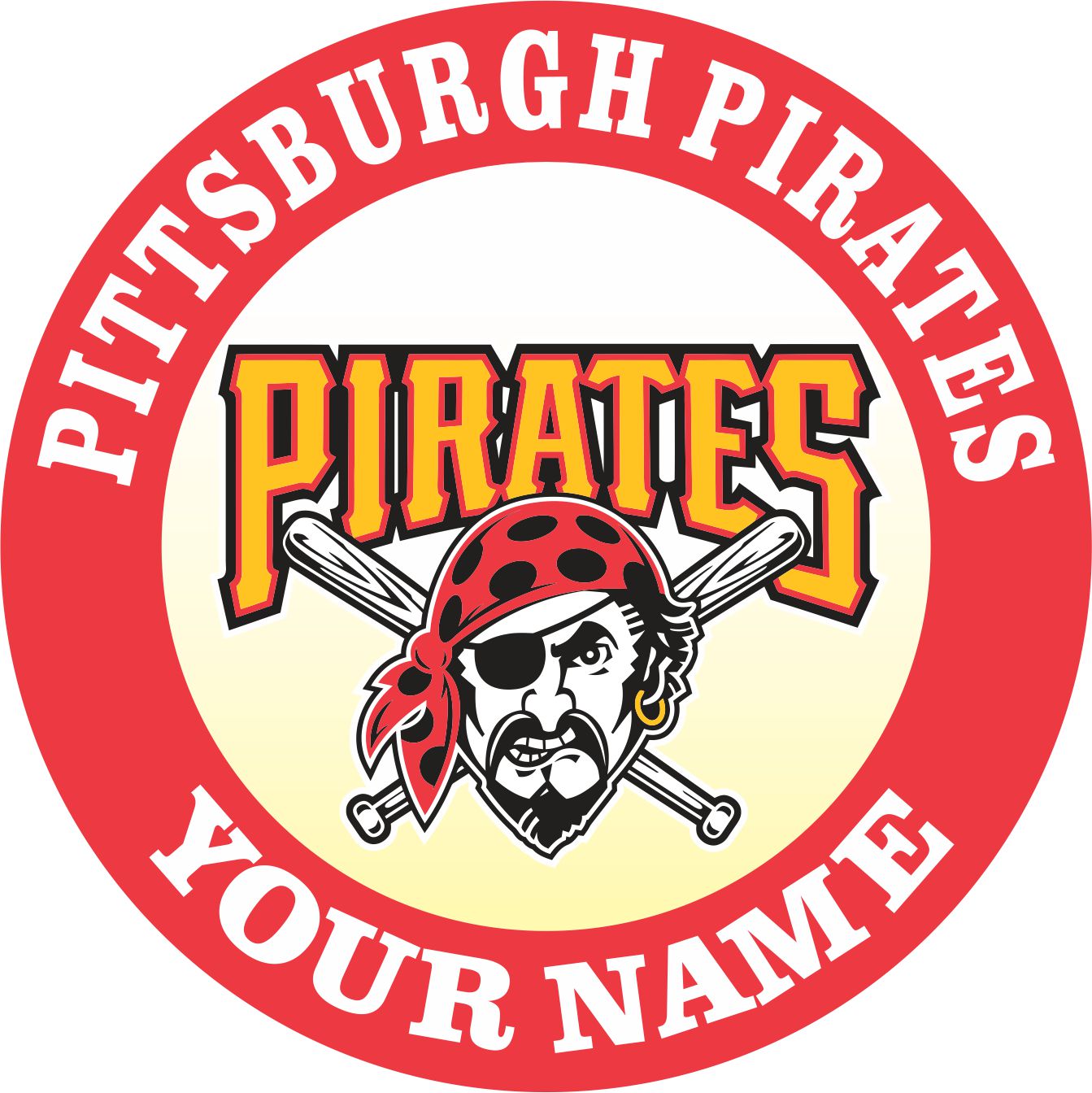 Pittsburgh Pirates Customized Logo vinyl decal